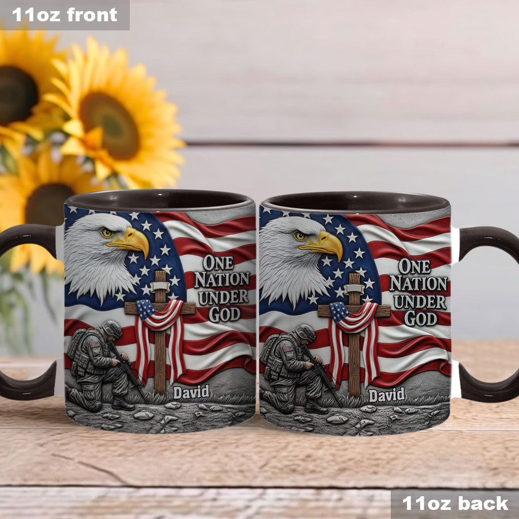 One Nation Under God - Personalized Christian Accent Mug