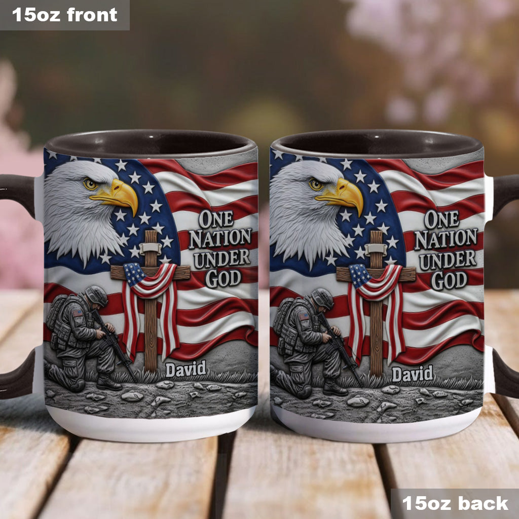 One Nation Under God - Personalized Christian Accent Mug