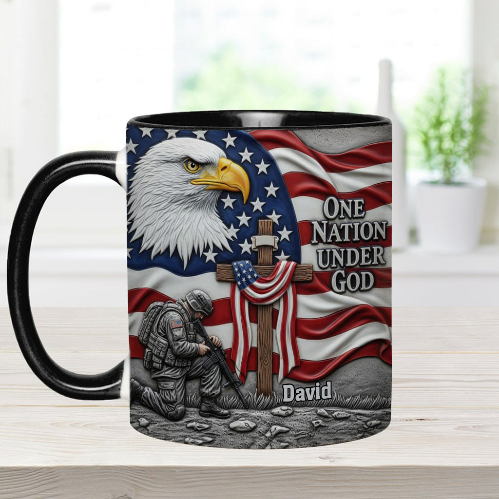One Nation Under God - Personalized Christian Accent Mug