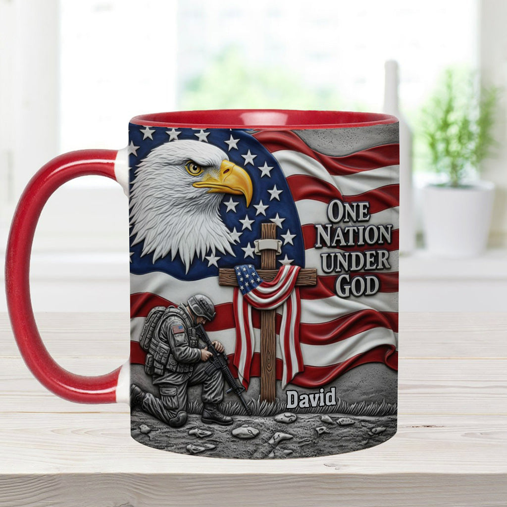 One Nation Under God - Personalized Christian Accent Mug