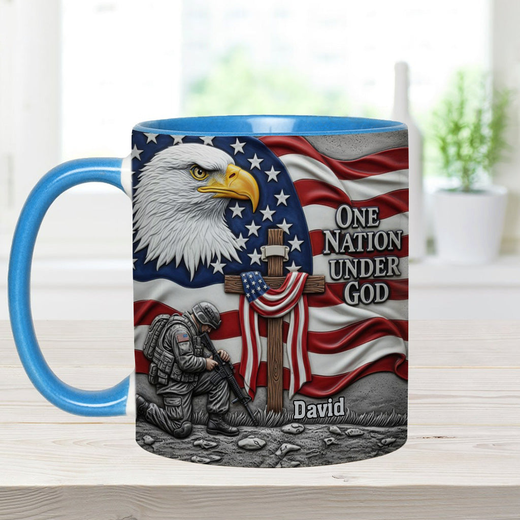 One Nation Under God - Personalized Christian Accent Mug