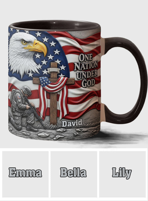 One Nation Under God - Personalized Christian Accent Mug