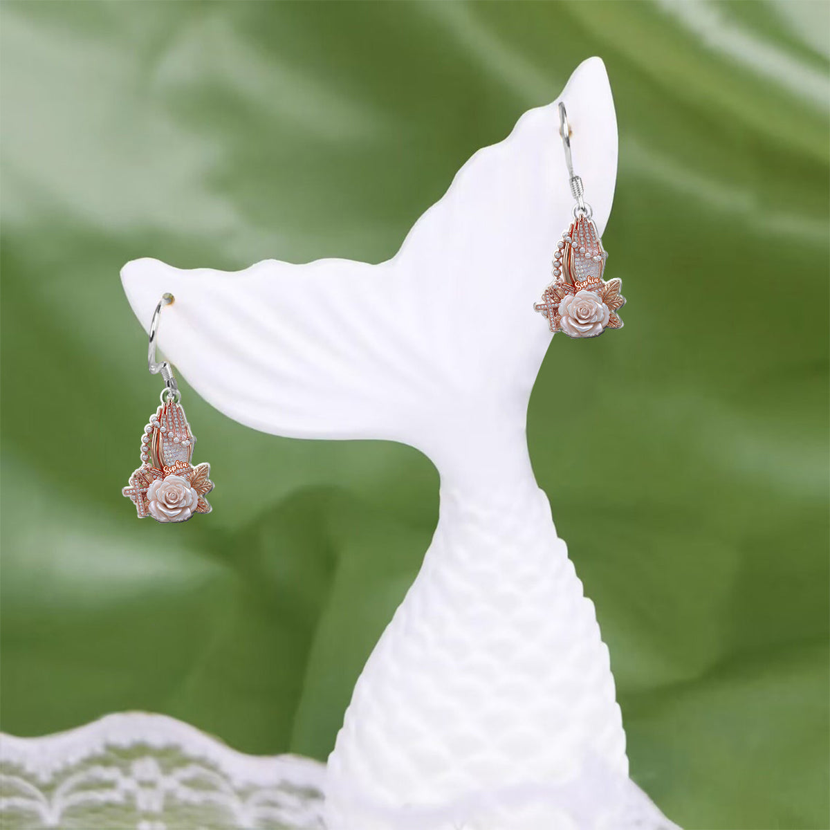 Believe - Personalized Christian Earrings