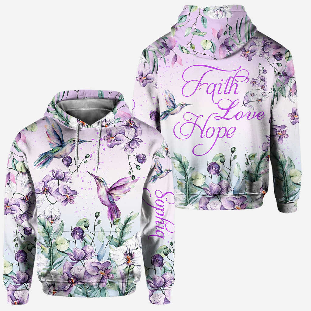 Faith Hope Love - Personalized Christian Hoodie and Leggings