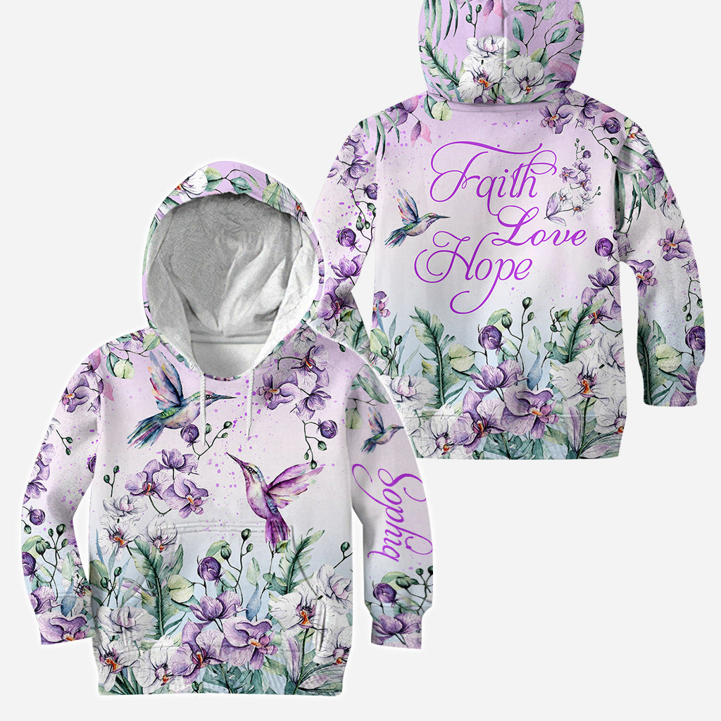 Faith Hope Love - Personalized Christian Hoodie and Leggings