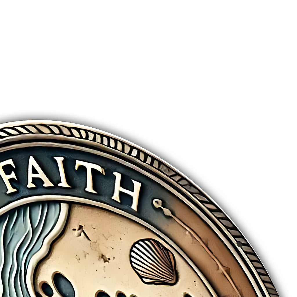 Walk By Faith Not By Sight - Christian Cut Metal Sign