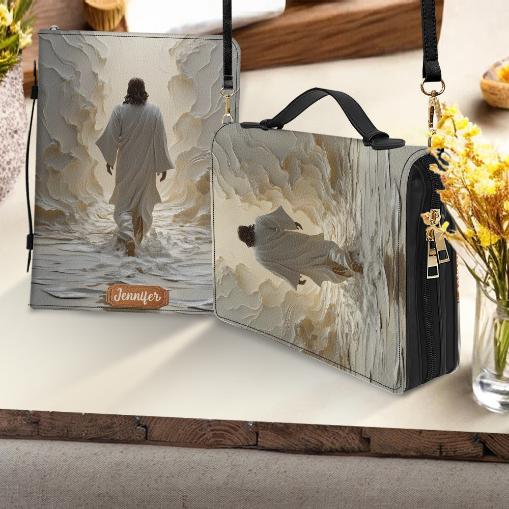God Is Good All The Time - Personalized Christian Leather Bible Cover Bag