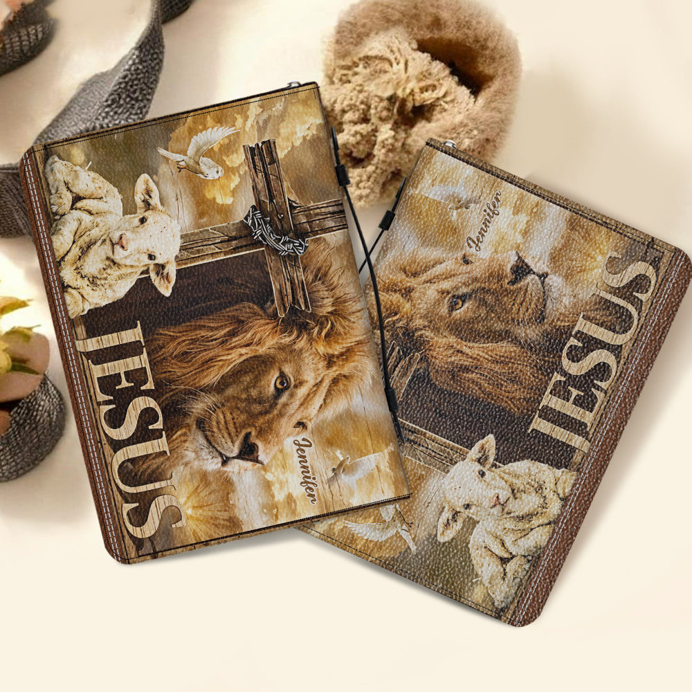 My God My King - Personalized Christian Leather Bible Cover Bag