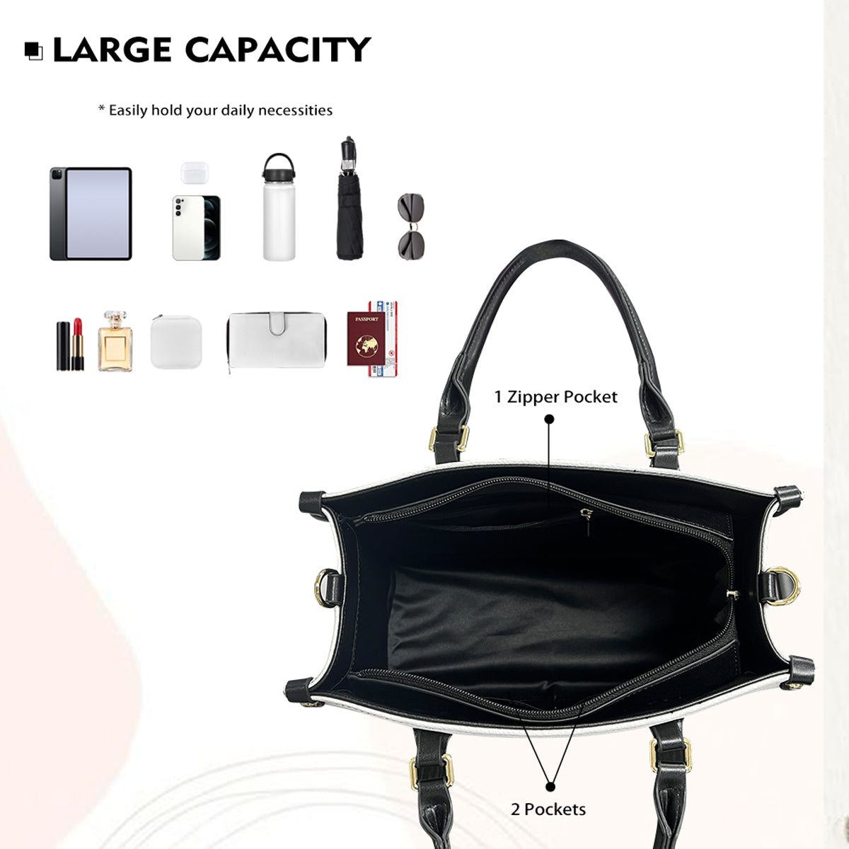 For God So Loved The World - Personalized Butterfly Leather Handbag