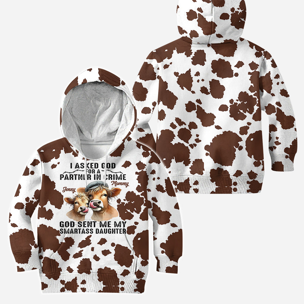 I Asked God For A Partner - Personalized Mother Hoodie and Leggings