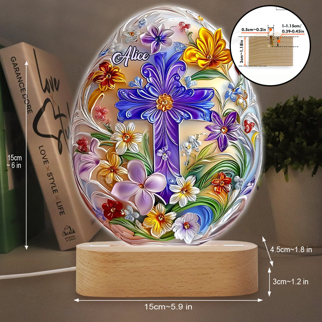 I Believe In You - Personalized Christian Shaped Plaque Light Base