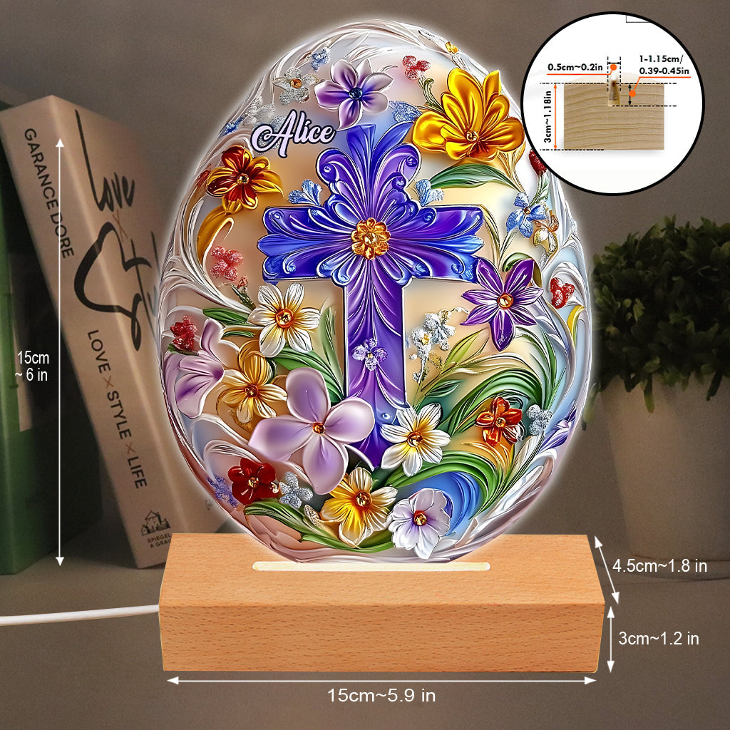 I Believe In You - Personalized Christian Shaped Plaque Light Base