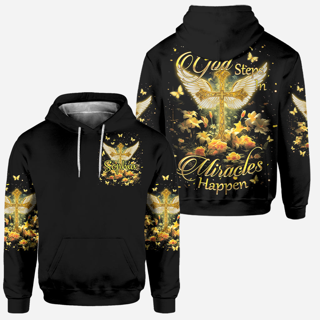 Miracles Happen Personalized Christian Hoodie and Leggings