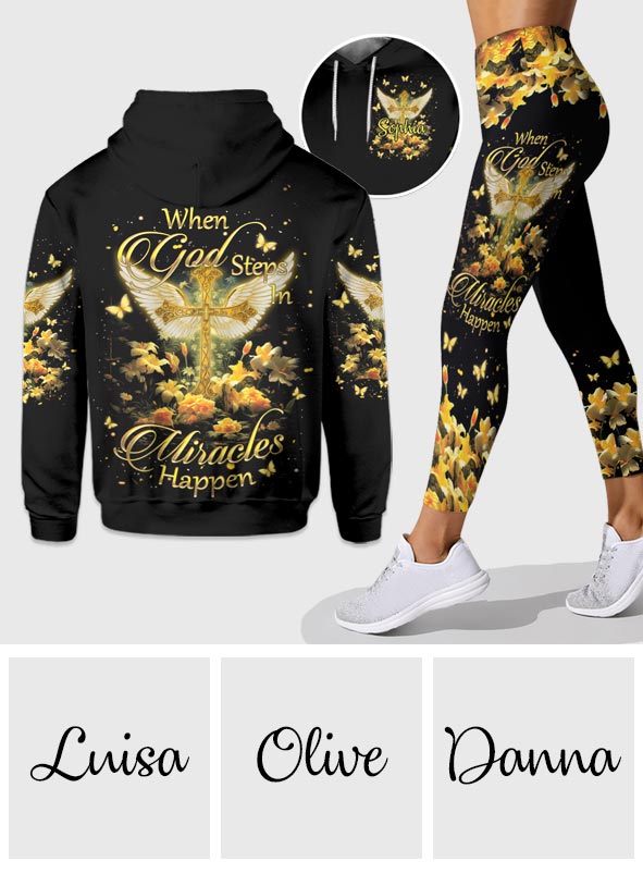 Miracles Happen Personalized Christian Hoodie and Leggings