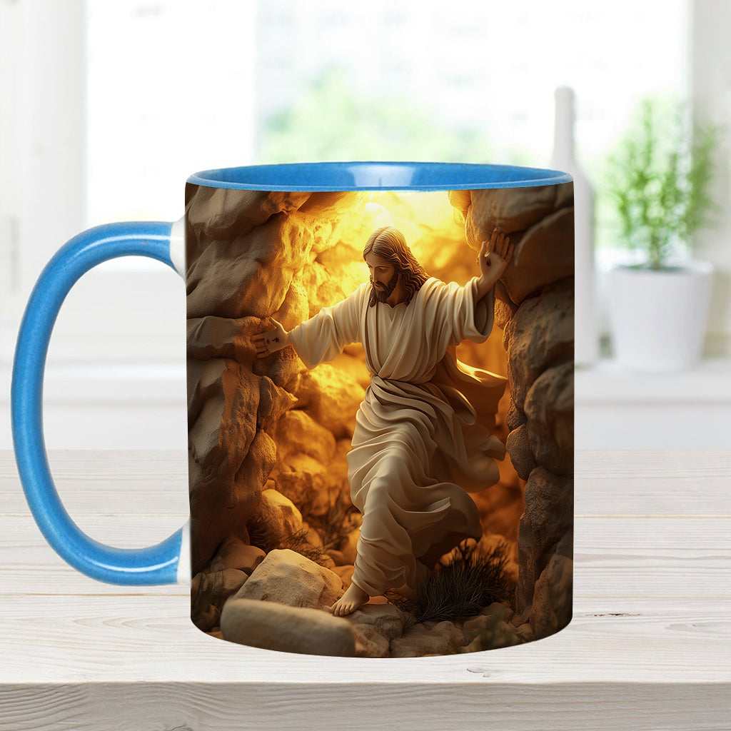He Is Risen - Personalized Christian Accent Mug