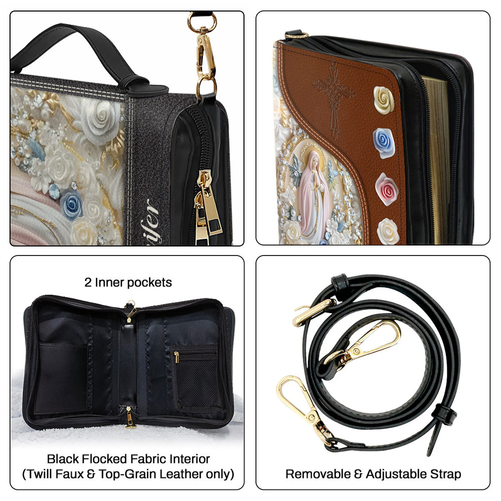 Believer - Personalized Christian Leather Bible Cover Bag