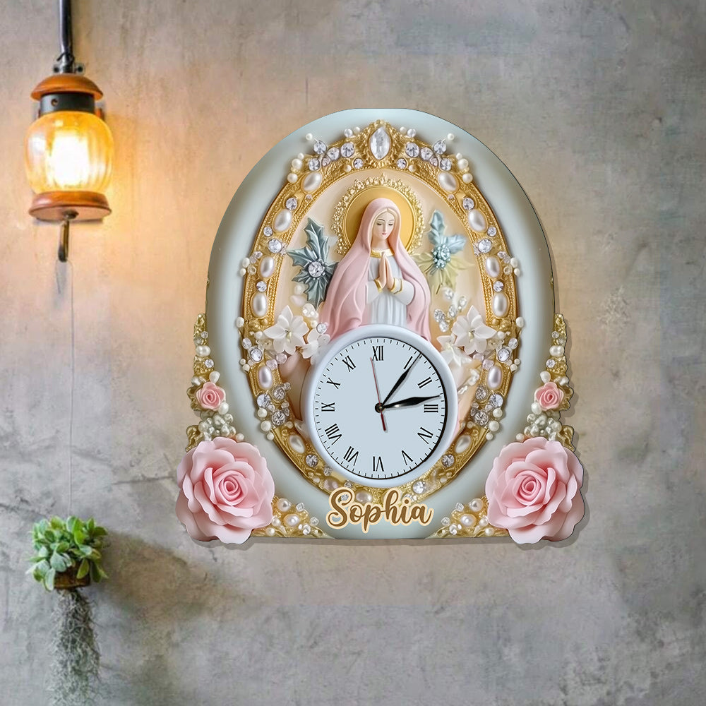 Believer - Personalized Christian LED Light Wall Clock