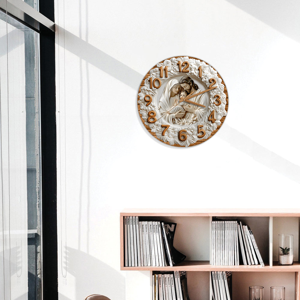 The Holy Family - Christian Wall Clock