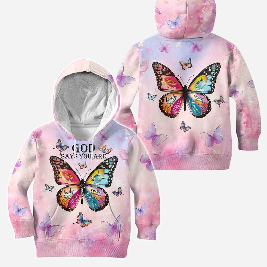 God Says You Are - Personalized Christian Hoodie and Leggings