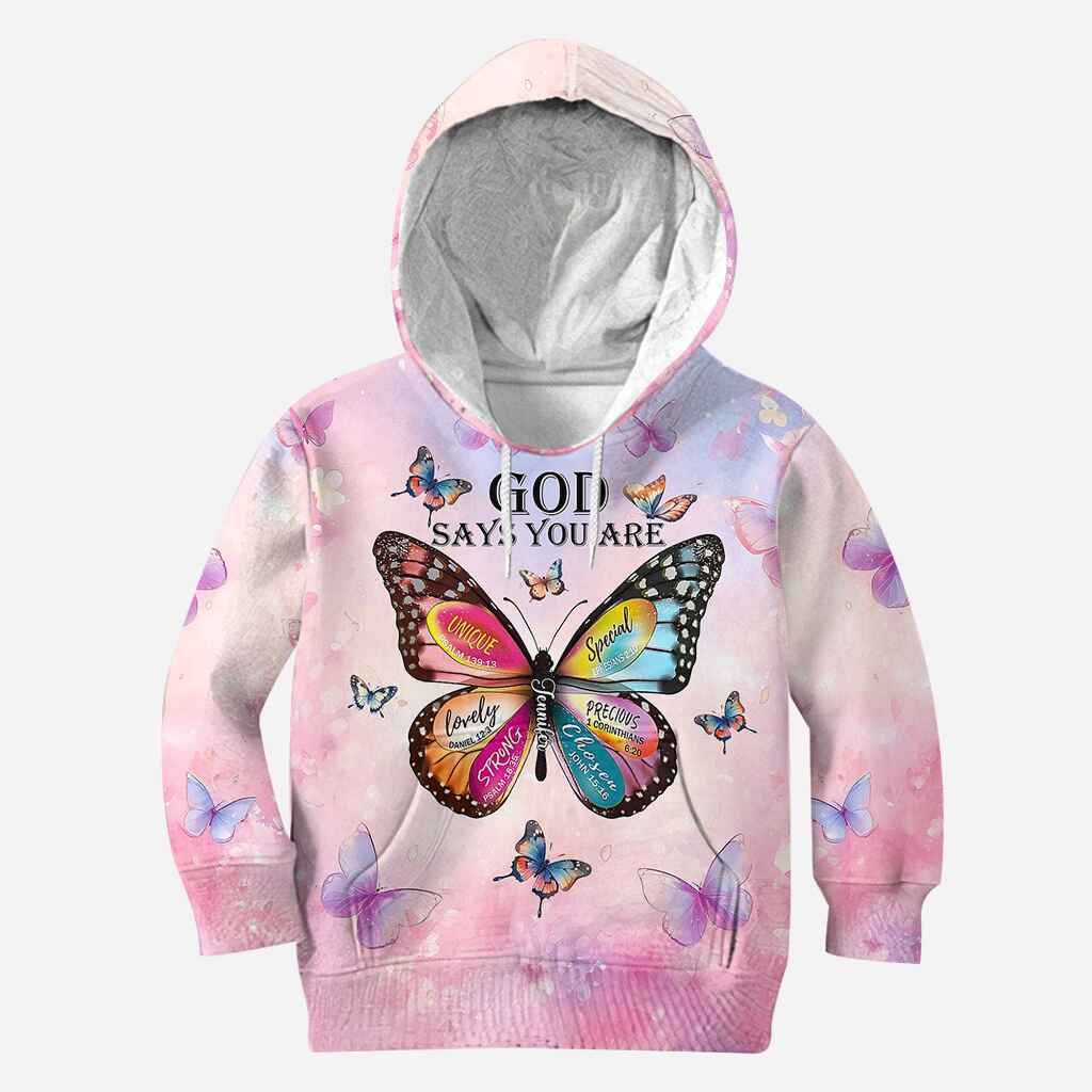 God Says You Are - Personalized Christian Hoodie and Leggings