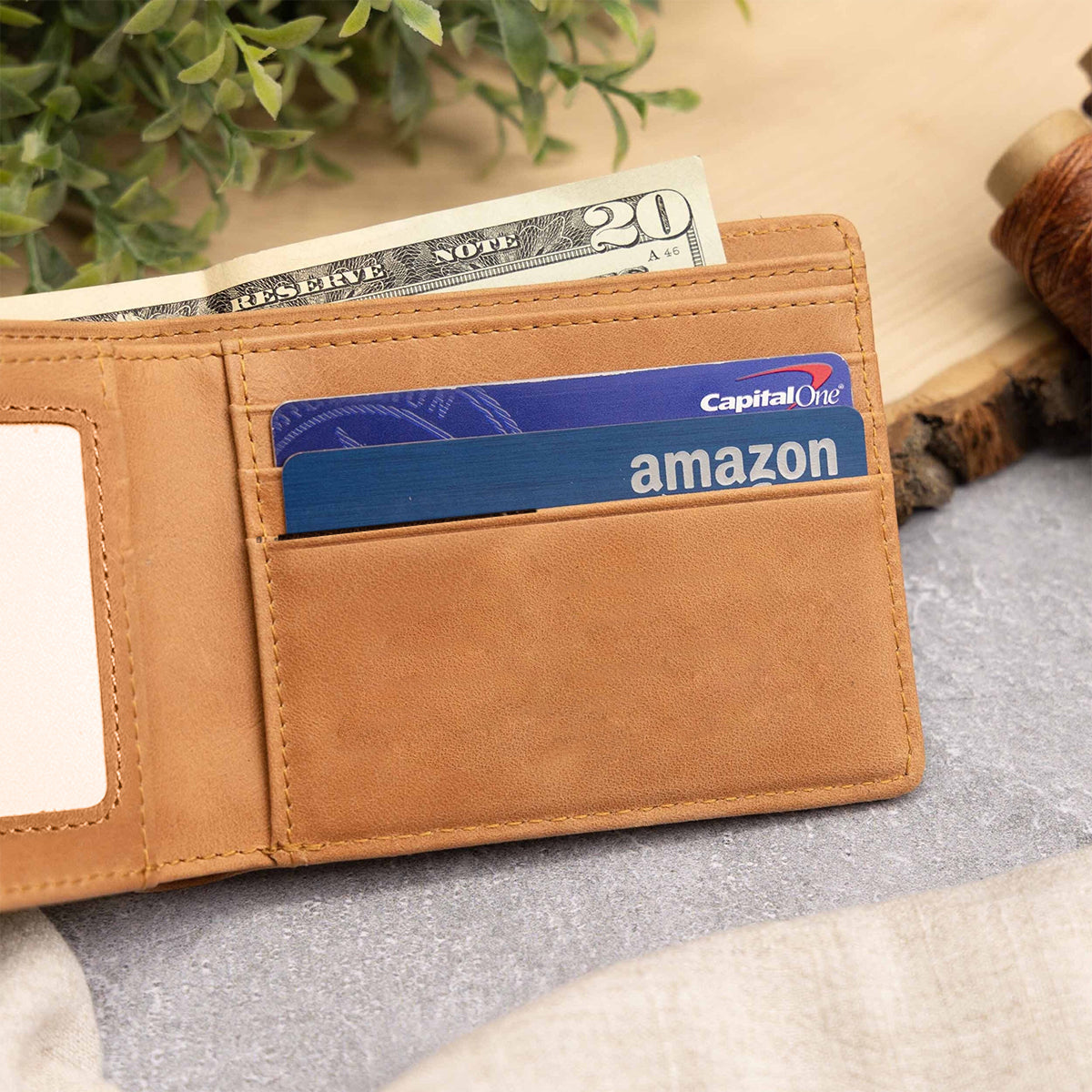 The Way, The Truth, The Life - Personalized Christian Leather Wallet