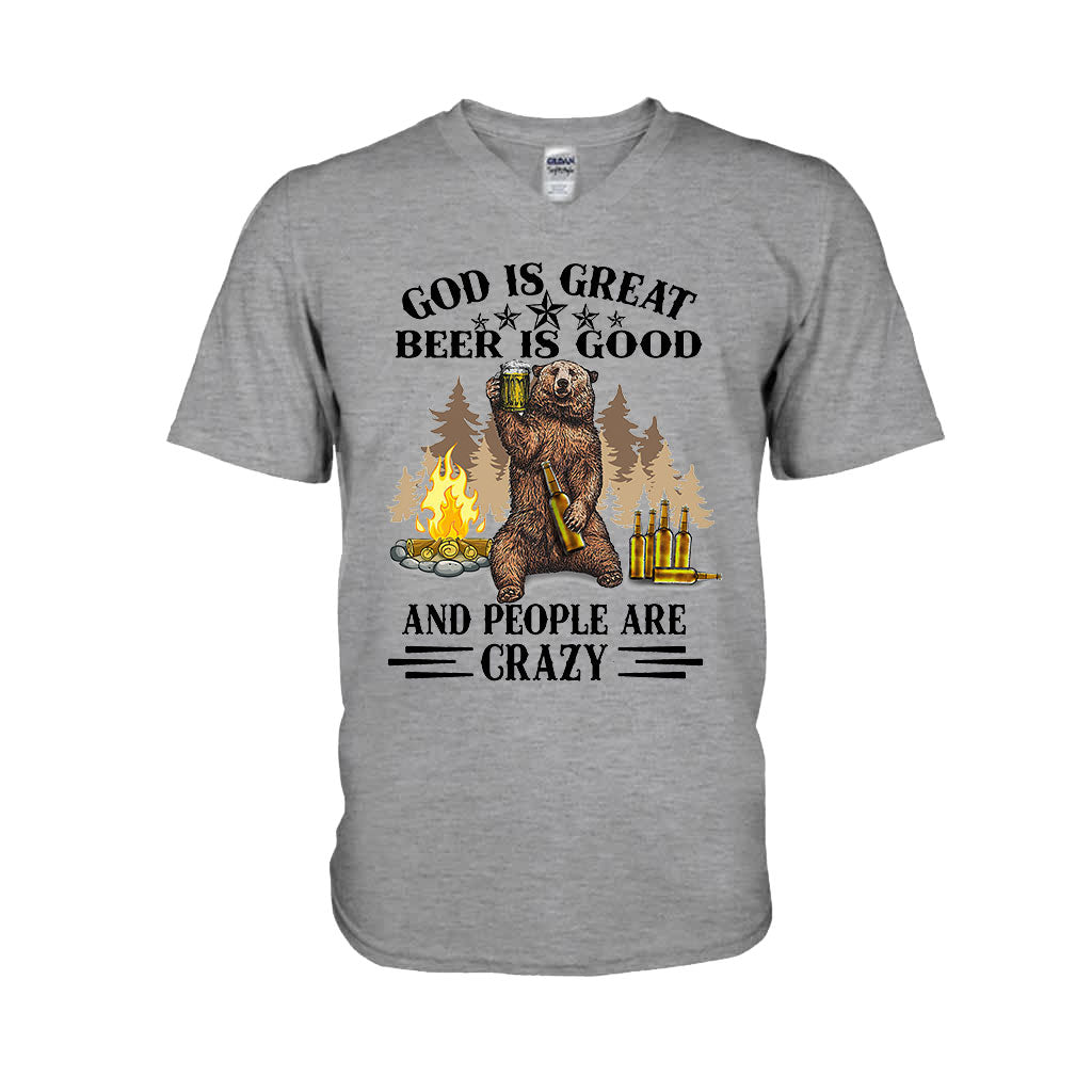 God Is Great Beer Is Good - Camping T-shirt and Hoodie 112021