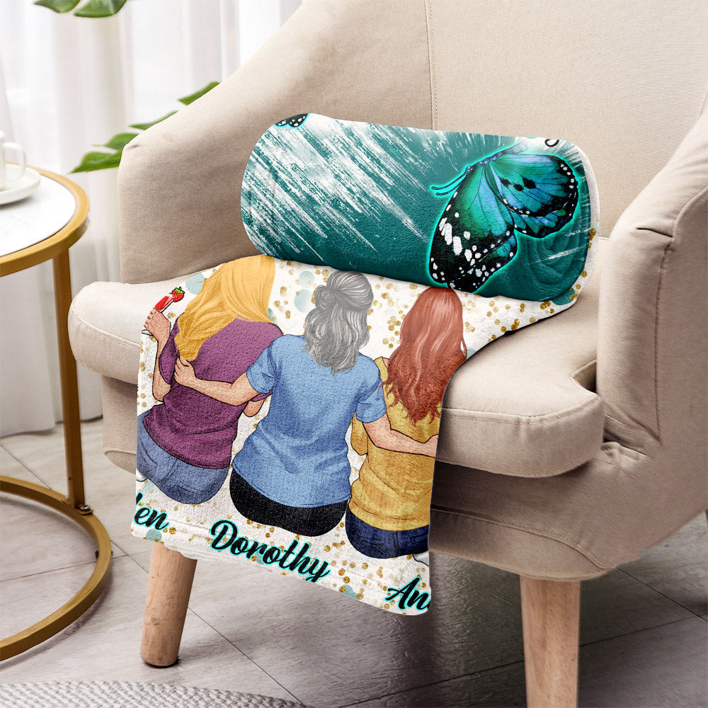 When God Made Grandkids He Gave Me The Best - Personalized Grandma Blanket