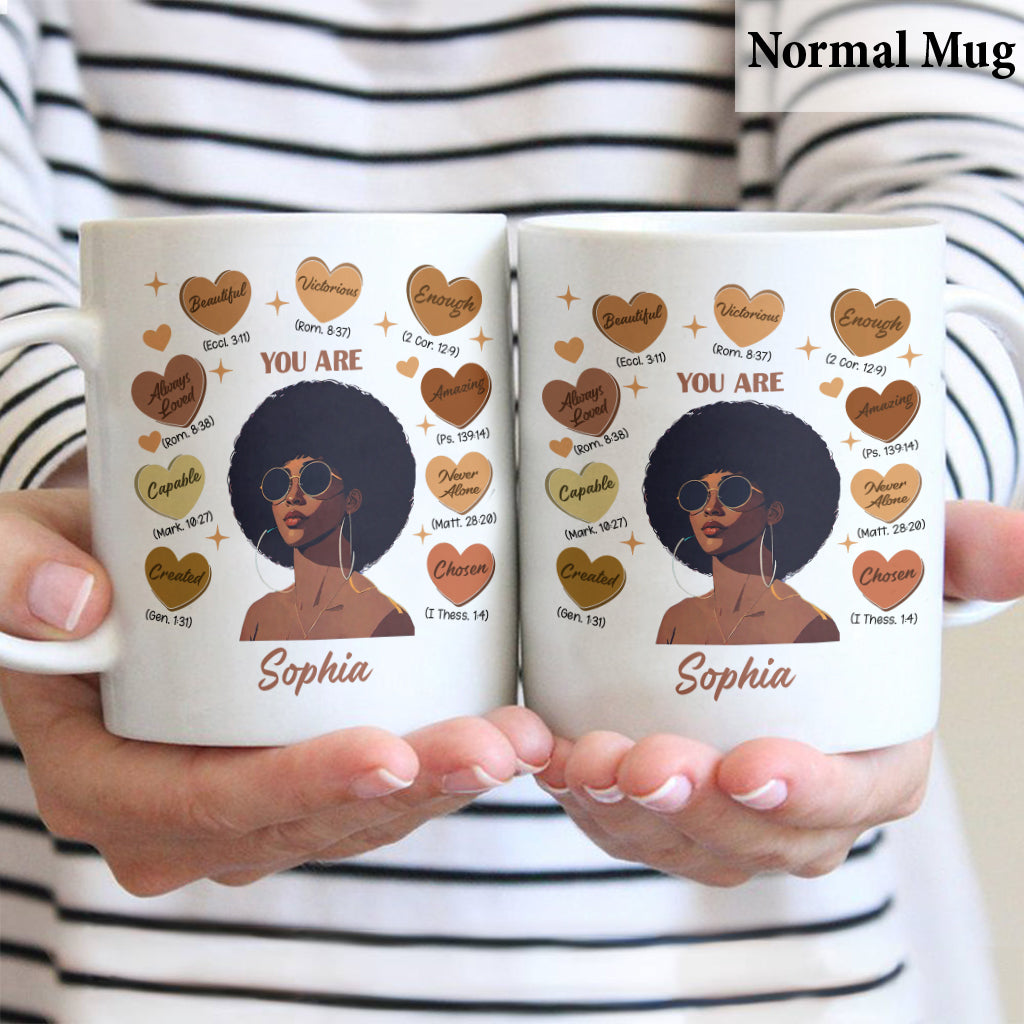 God Said You Are - Personalized African American Mug