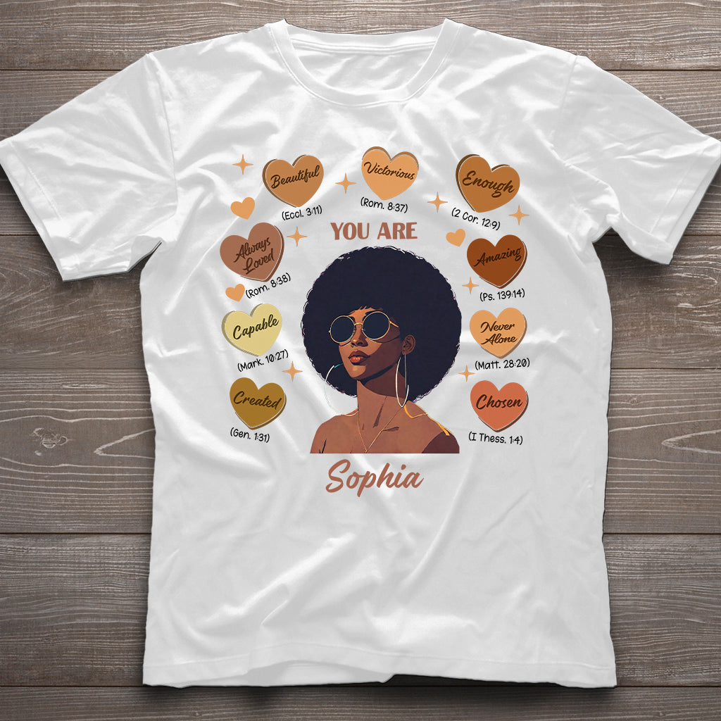 God Said You Are - Personalized African American T-shirt And Hoodie