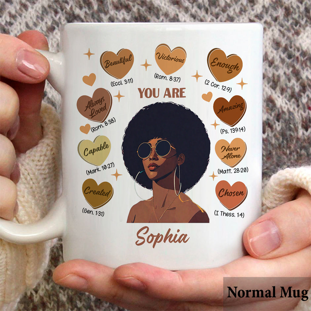 God Said You Are - Personalized African American Mug