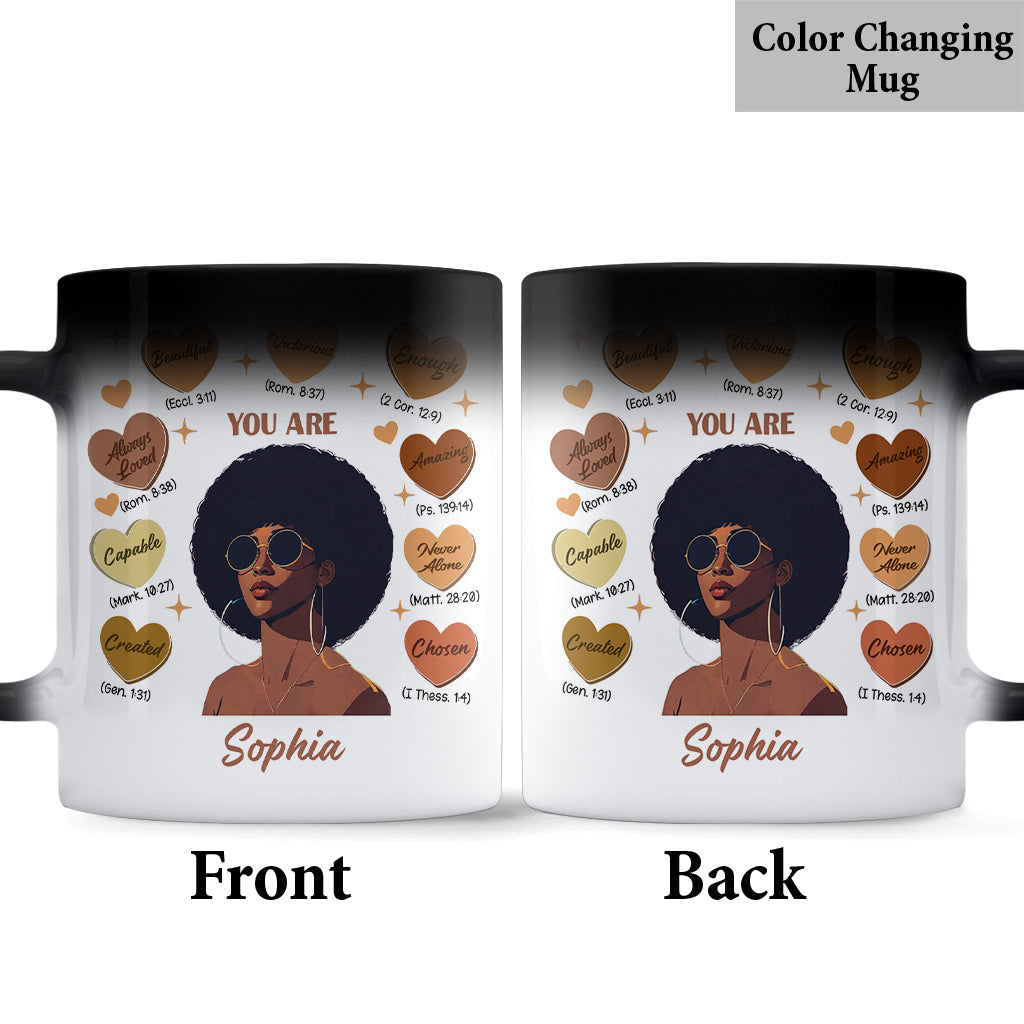 God Said You Are - Personalized African American Mug