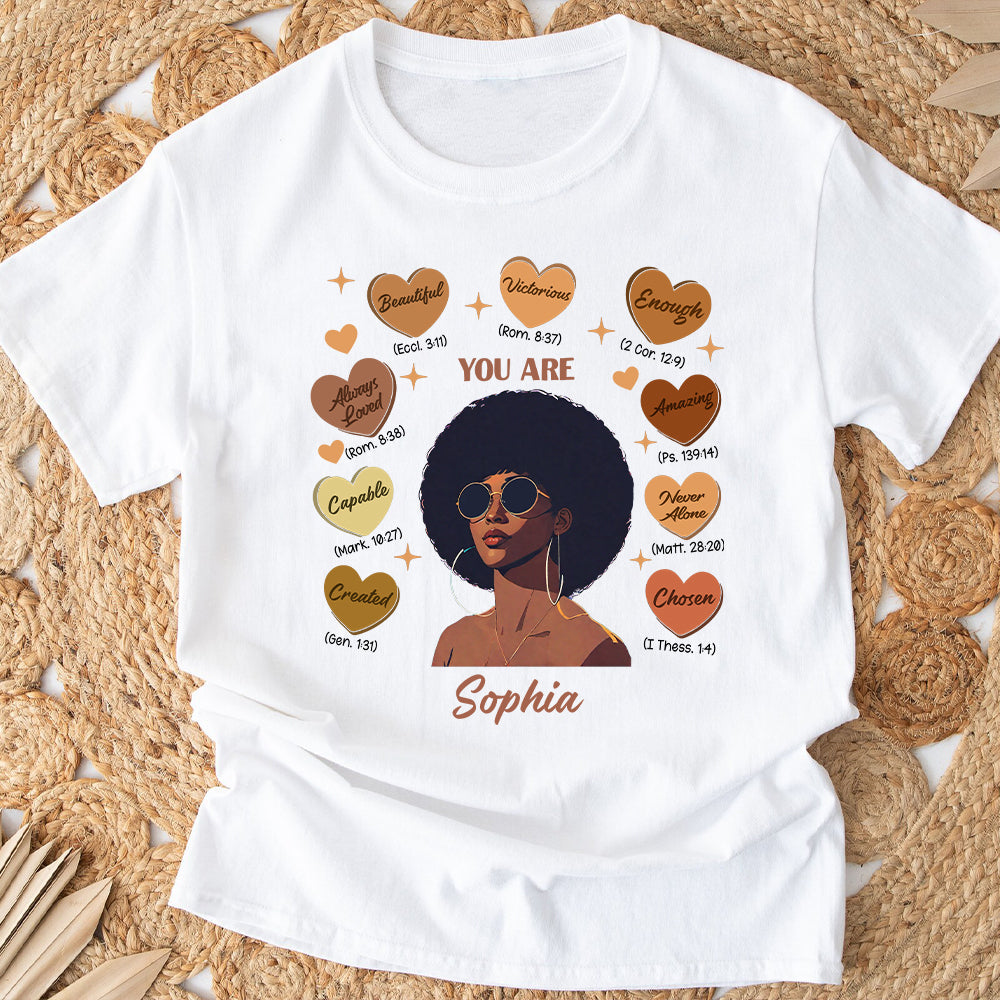 God Said You Are - Personalized African American T-shirt And Hoodie
