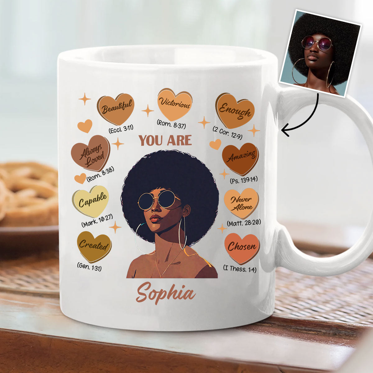 God Said You Are - Personalized African American Mug