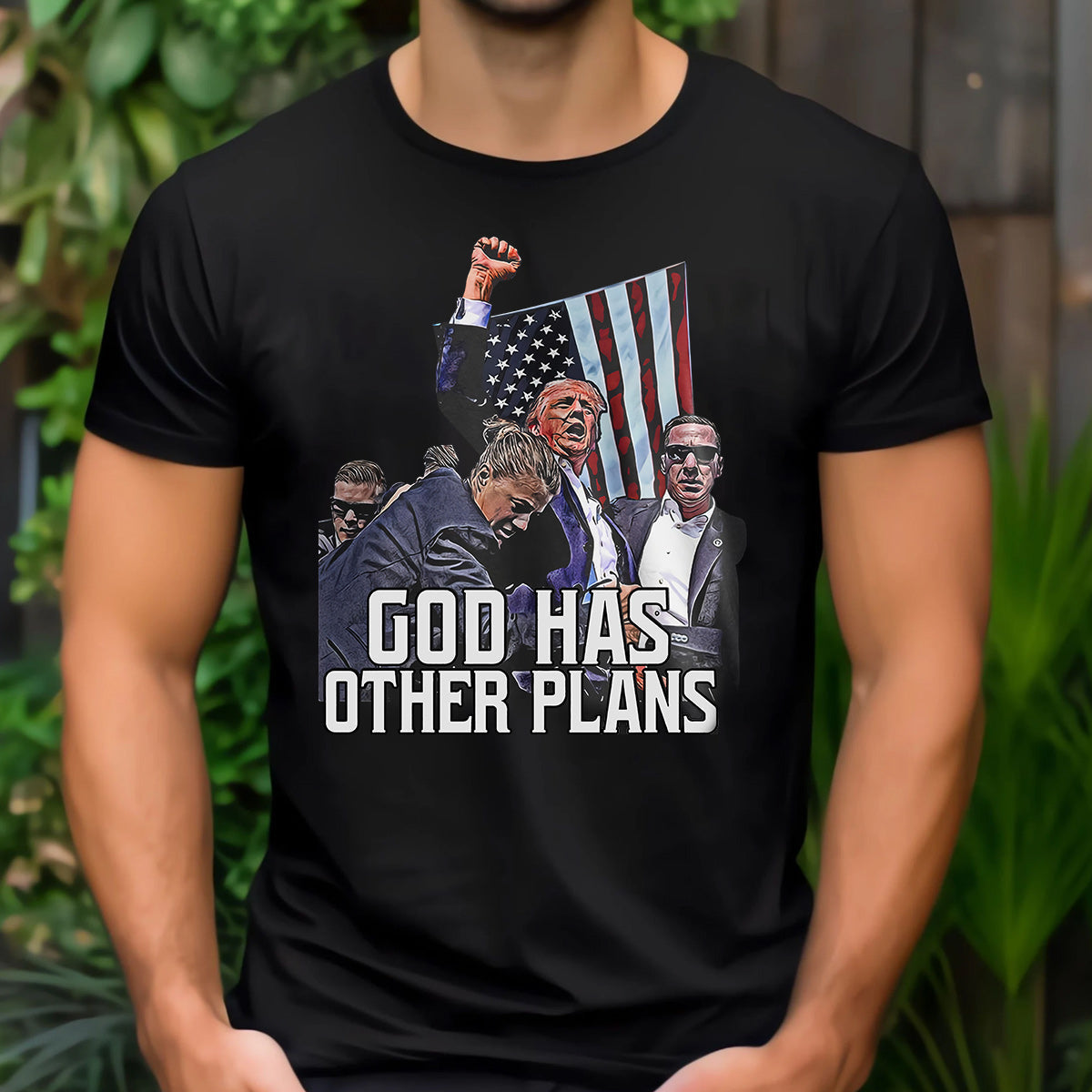 God Has Other Plan, United We Stand Shirt, Never Surrender Shirt, Fight For America T-shirt, 2024 Rally Shirt, Fight Fight Fight Shirt T-shirt & Hoodie