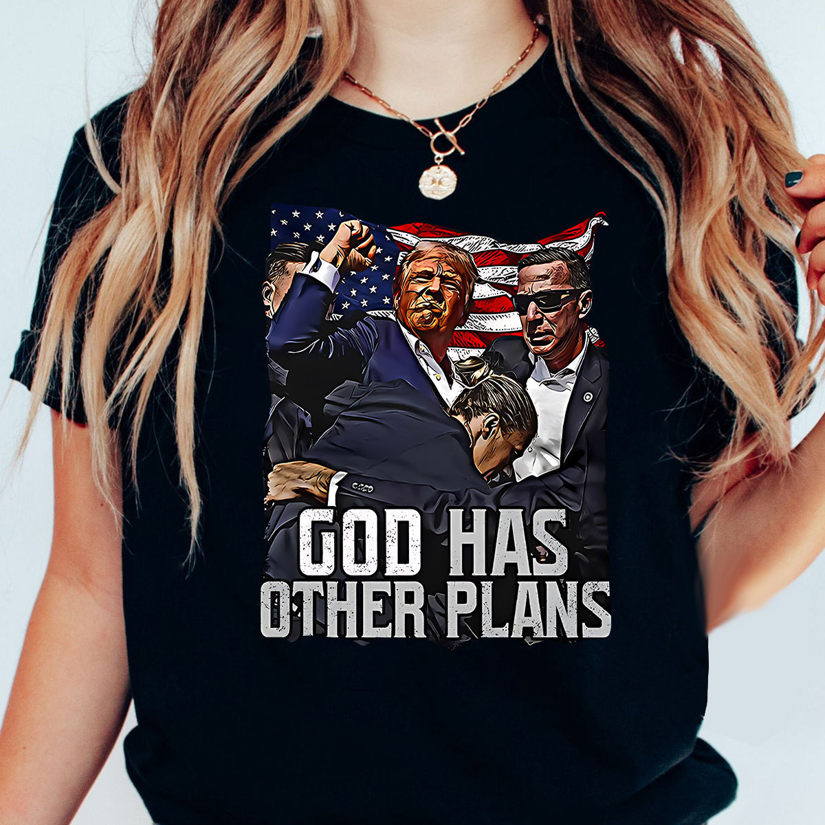 God Has Other Plan, United We Stand Shirt, Never Surrender Shirt, Fight For America T-shirt, 2024 Rally Shirt, Fight Fight Fight Shirt T-shirt & Hoodie