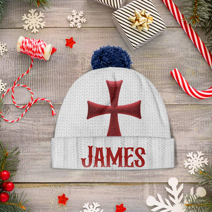 Knights Templar Cross - Personalized Christian Beanie Hat