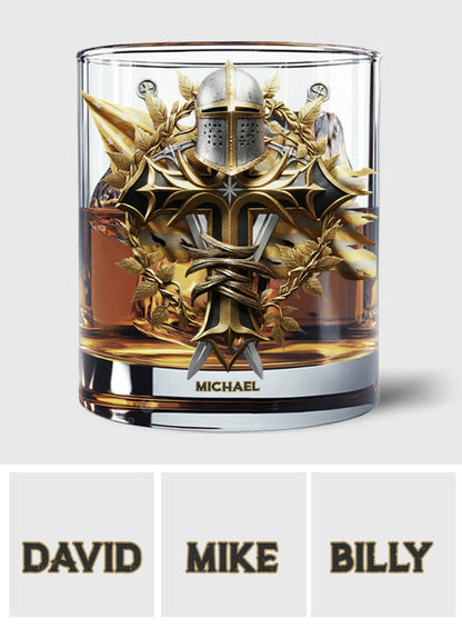 Survivor Templar - Personalized Christian Whiskey Glass