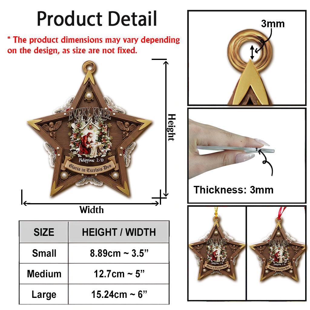 Sacred Christmas Star Ornament - Faith-Inspired Intricate Nativity Art - Personalized Christian Ornament