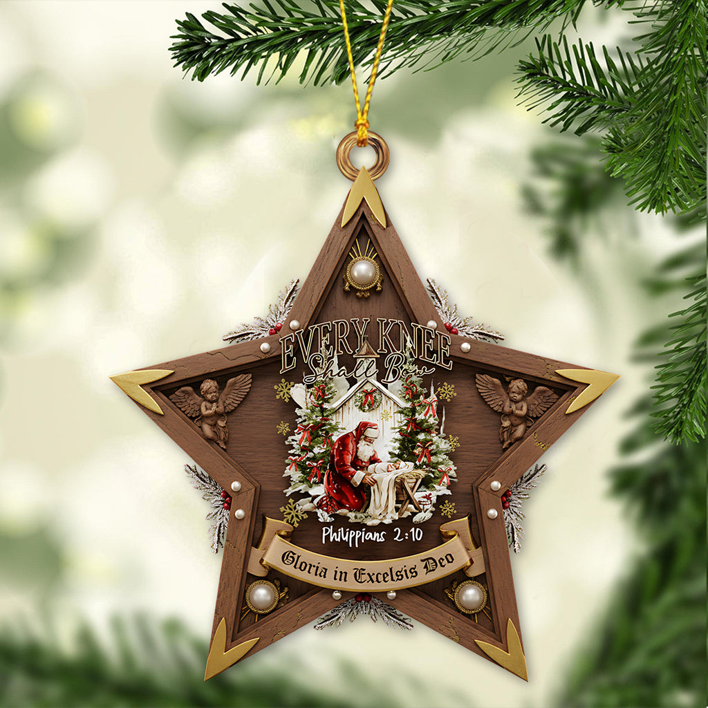Sacred Christmas Star Ornament - Faith-Inspired Intricate Nativity Art - Personalized Christian Ornament