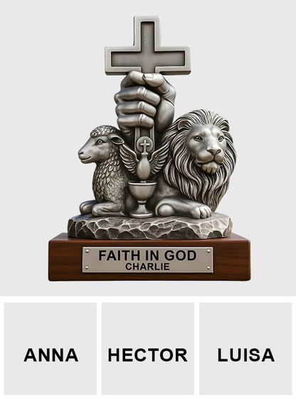 Have Faith In God - Personalized Christian Custom Shaped Acrylic Plaque