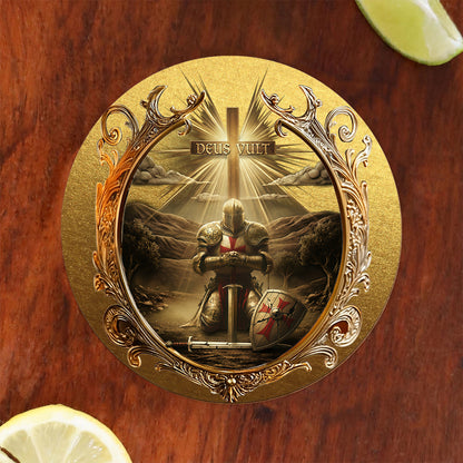 Deus vult - Personalized Christian Whiskey Glass