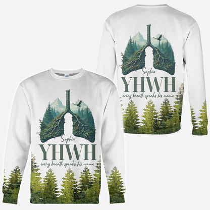 YHWH Speaks His Name - Personalized Christian All Over Shirt