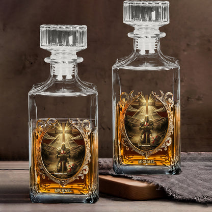 Deus vult - Personalized Christian Whiskey Glass