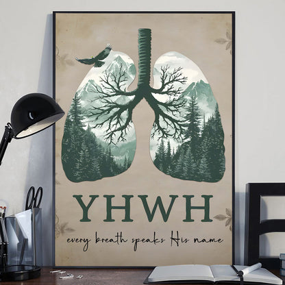 YHWH Speaks His Name - Christian Canvas And Poster