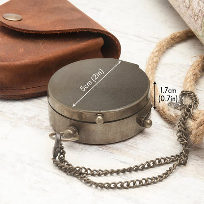 Men's American - Patriotic Bible Verse - Personalized Christian Compass