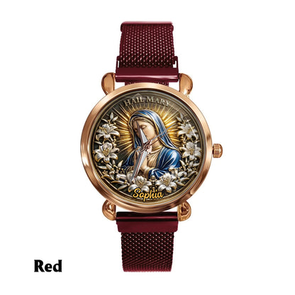 Hail Mary - Personalized Christian Women Hand Watch