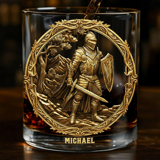 Knight - Personalized Christian Whiskey Glass