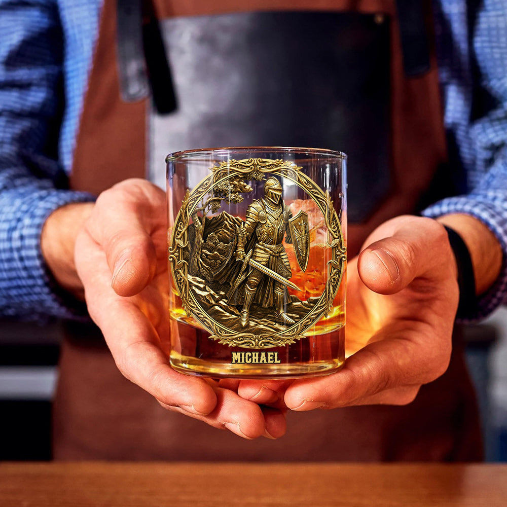 Knight - Personalized Christian Whiskey Glass