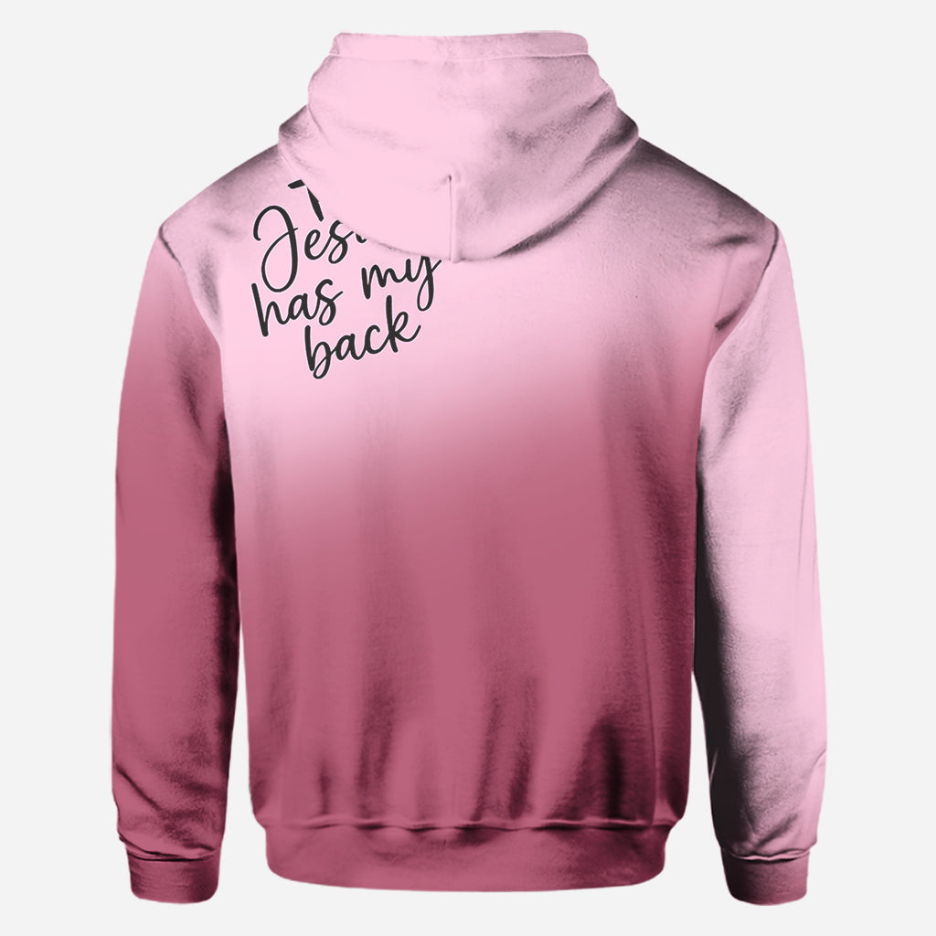 Jesus Has My Back - Personalized Christian All Over Shirt