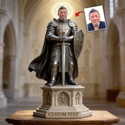 Knight Of God - Personalized Christian Custom Shaped Acrylic Plaque